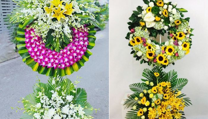 Vòng hoa viếng đám tang miền Trung và Nam